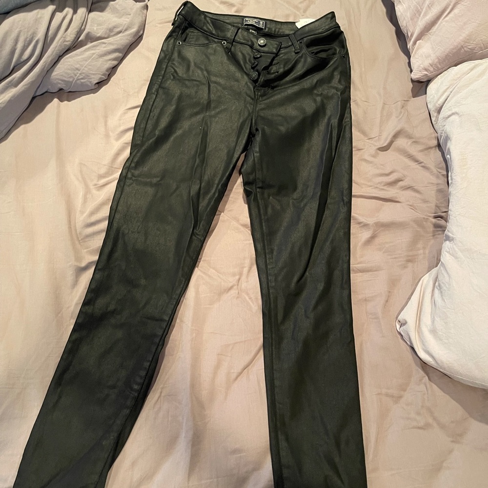 Curve Love Leather Looking A&F Jeans